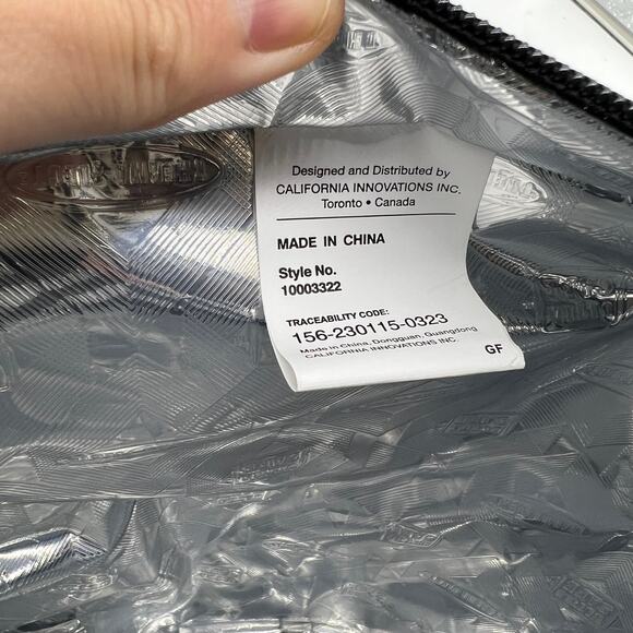 California Innovations Set of 2 Tote Insulated Floral and Black - Picture 6 of 16